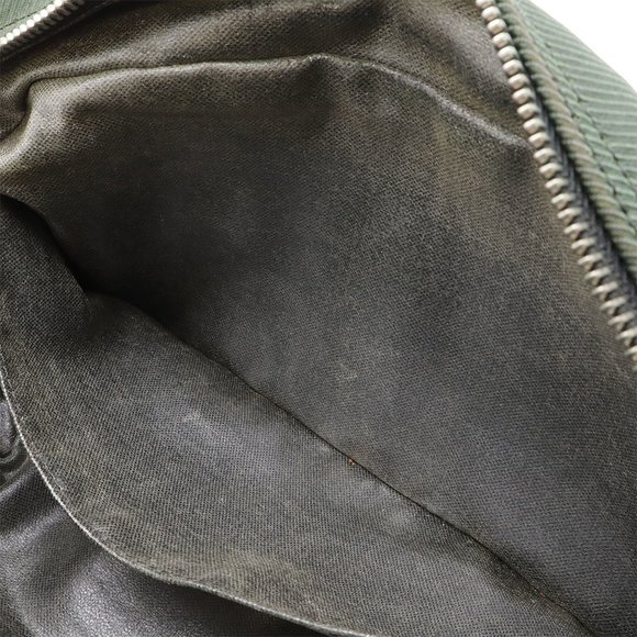 LOUIS VUITTON Taiga Parana Second Bag Handbag Canvas Leather Ardoise Black - Picture 9 of 10